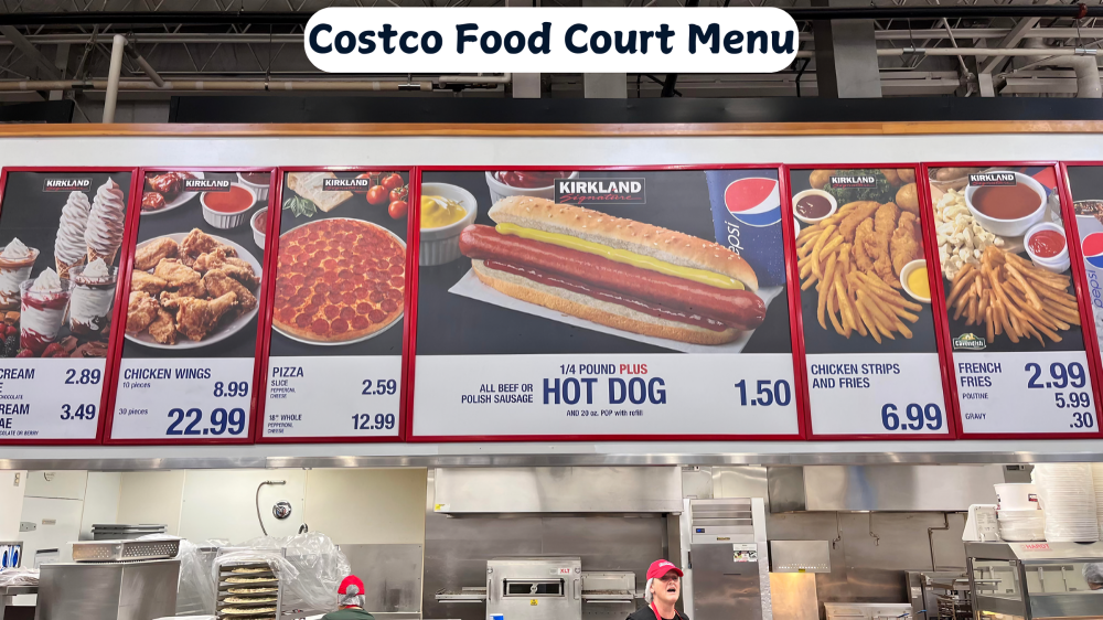 Costco Food Court Menu