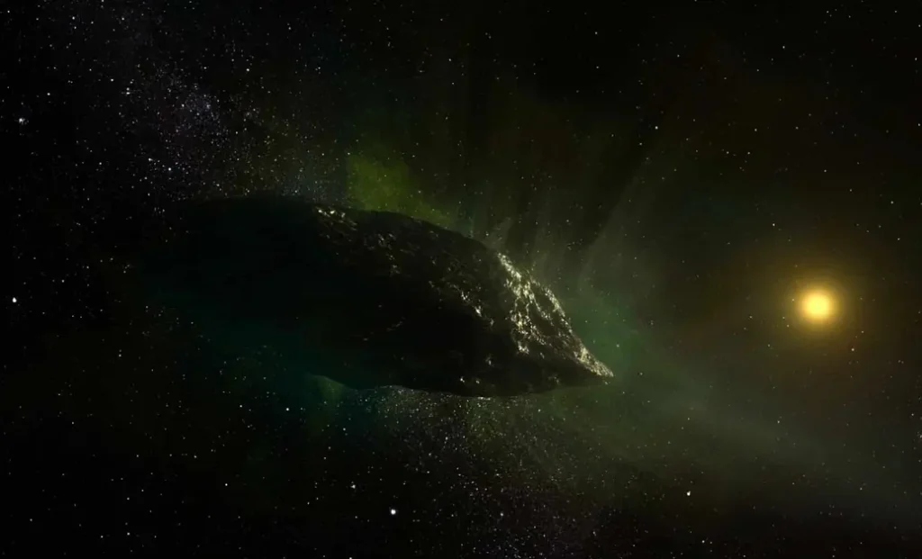 Interstellar Object traveling through the galaxy